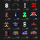 Illustration for article titled Here's A Big Poster With All The Best 8-Bit Video Game Cars